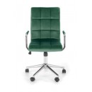 Кресло компьютерное HALMAR GONZO 4 темно-зеленый/хром